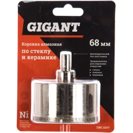 Коронка алмазная по стеклу и керамике 68 мм Gigant DBG 11077