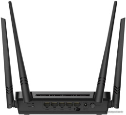 Wi-Fi роутер D-Link DIR-822/RU,  Wi-Fi 5,  AC1200,  2.4/5ГГц, 4 LAN,  черный [dir-822/ru/e1a]