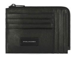 Чехол для кредитных карт Piquadro Harper PU1243APR/N черный натур.кожа