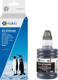 Чернила G&G GG-BTD60BK, 135мл, черный