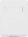 Розетка Hyperline SB1-1-8P8C-C5E-WHRJ45 1 кат.5E UTP бел. упак.:1шт