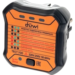 Тестер розеток и УЗО duwi M6860 DIY 26009 7