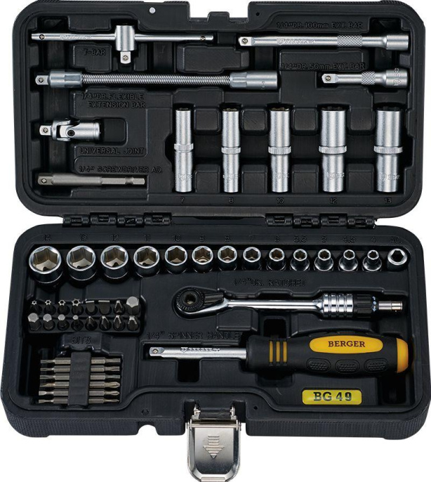 Набор инструментов Berger BG049-14 49 предметов жесткий кейс