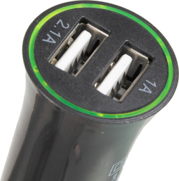 Автомобильное зарядное устройство Buro XCJ-041-2.1A, 2xUSB-A, 10.5Вт, 2.1A, черный