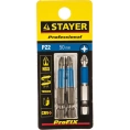 Биты (E 1/4"; PZ 2; 50 мм; 2 шт.) STAYER 26223-2-50-02