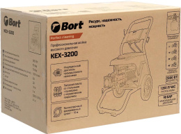 Bort KEX-3200 Мойка высокого давления [93416770] { 2800 Вт, максимальное давление 90 бар, рабочее давление 70 бар, 20 л/мин, 47 кг, набор аксессуаров 10 шт }