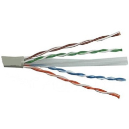 Кабель ExeGate UTP4-C6-CCA-S23-IN-PVC-GY-305 UTP 4 пары кат.6 CCA, 0.57мм (23AWG), 305м, серый PVC EX186134RUS