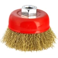 Кордщетка чашеобразная Flex 207-103 (85 мм; M14; гофрированная латунированная проволока) для УШМ HAMMER 32435