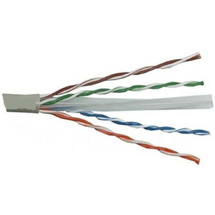 Кабель ExeGate UTP4-C6-CCA-S23-IN-PVC-GY-305 UTP 4 пары кат.6 CCA, 0.57мм (23AWG), 305м, серый PVC EX186134RUS