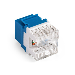 Модуль-вставка Keystone Jack RJ-45 ExeGate KJ-8P8C-U-C6-180-Dual (Кат.6, неэкранированная, 180 градусов, IDC Krone/110) EX297335RUS