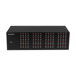 Управляемый USB over IP концентратор DistKontrolUSB-64 с 64 портами USB с 2 блоками питания, Ethernet 2 x 10/100/1000 Mb/ Защитный модуль с замком
