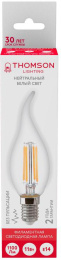Лампа филам. Thomson Filament TH-B2080 11Вт цок.:E14 свеча 220B св.свеч.бел.нейт. Tail Candle упак.:1шт