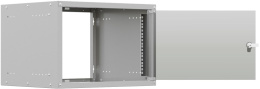 Шкаф коммутационный NTSS Lime NTSS-WL6U5560GS настенный 6U 550x600мм пер.дв.стекл несъемн.бок.пан. 30кг серый 520мм 12кг 110град. 370мм IP20 сталь