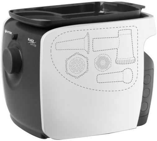 Мясорубка Vitek VT-3602 2200Вт стальной/черный