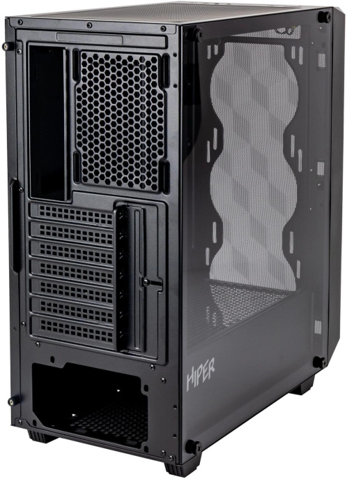 Корпус ATX HIPER BH34-1, Midi-Tower, без БП, черный