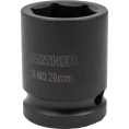 Головка ударная 6-гранная 20 мм, 1/2"DR Partner  PA-44520(13045)