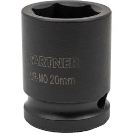 Головка ударная 6-гранная 20 мм, 1/2"DR Partner  PA-44520(13045)