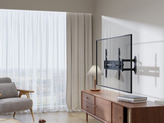 Кронштейн roome LPA85-463-R для телевизоров, диагональ экрана: 37"-70", настенный, максимальная нагрузка: 35 кг, угол наклона: +3/-15 °, угол поворота: +60/-60 °, VESA: 100x100, 100x150, 150x100, 100x200, 200x100