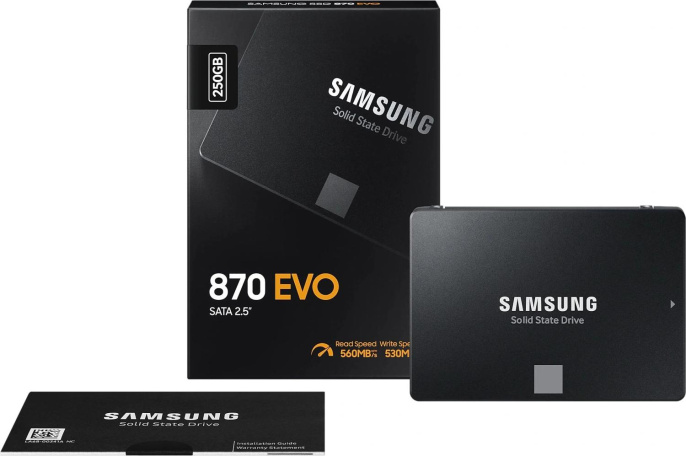 Накопитель SSD Samsung SATA-III 250GB MZ-77E250B/CN 870 EVO 2.5"