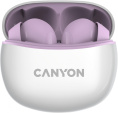 Гарнитура вкладыши Canyon TWS-5 фиолетовый беспроводные bluetooth в ушной раковине CNS-TWS5PU