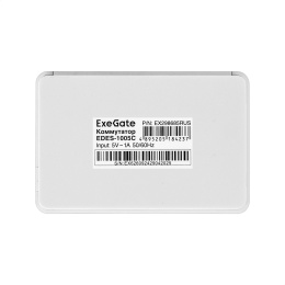 Коммутатор неуправляемый ExeGate EDES-1005C (5-портовый UTP 10/100Mbps, с функцией энергосбережения (Green Ethernet Technology), настольный) EX298685RUS