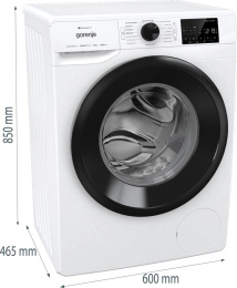 Стиральная машина Gorenje WPNEI82SBSWIFI/C, с фронтальной загрузкой, 8кг, 1200об/мин, с паром, инверторная