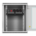 Шкаф телекоммуникационный 10" настенный 9U ExeGate EC-WM-9U.280.G.GREY (10”, 9U, 350x280x420mm (ШхГхВ), передняя дверь закаленное стекло, пыле- и влагозащита IP23, светло-серый RAL 7035) EX298625RUS