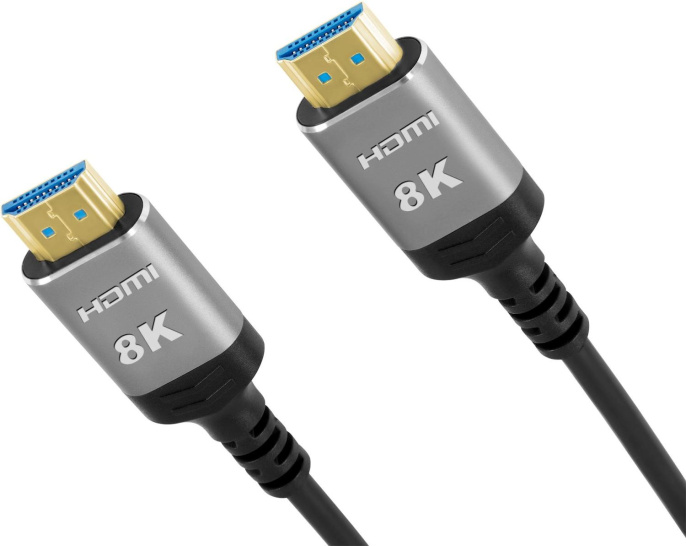 Кабель аудио-видео Digma HDMI 2.1 AOC, HDMI m - HDMI m , ver 2.1, 10м, GOLD, черный [hdmi-aoc2.1-10]