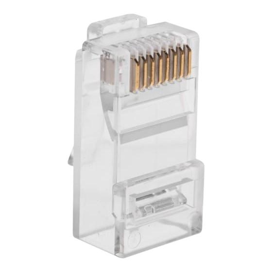 Rexant 05-1031 Разъем RJ-45 8P8C под витую пару, UTP, CAT 6, с вставкой 50шт