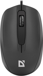 Мышь проводная Defender Alpha MB-507, оптическая, USB, 1000dpi, черный [52507]