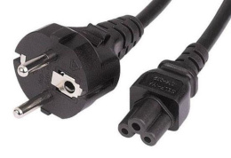 Кабель питания Buro BU-PCAB-1.8-3PIN, IEC C5 3-pin - Евровилка, 1.8м