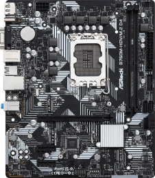 Материнская плата Asrock B760M-HDV/M.2 D4 Soc-1700 Intel B760 2xDDR4 mATX AC`97 8ch 7.1 GbLAN RAID+VGA+HDMI+DP
