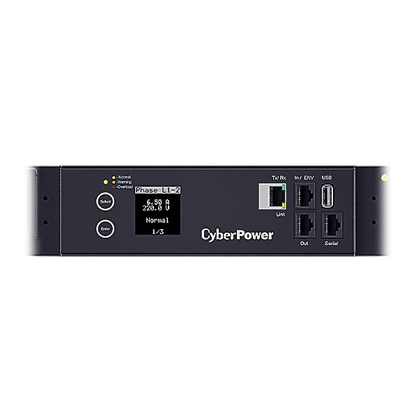 PDU CyberPower PDU83402 3ph, 0U, Switched MBO, 23,0kW/32A, SNMP, plug IEC 309-32A, 24 IEC 320 C13, 6 IEC 320 C19 PDU83402