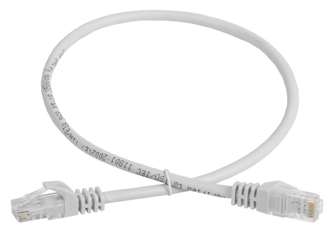 Патч-корд ITK вилка RJ-45,  вилка RJ-45,  кат.5E,  ПВХ,  1м,  серый [pc01-c5eu-1m-g]