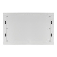Шкаф телекоммуникационный 19" настенный 6U ExeGate EC-WM-6U.600.G.GREY 19”, 6U, 600x600x370mm ШхГхВ , передняя дверь закаленное стекло, съемные боковые панели, пыле- и влагозащита IP23, светло-серый RAL 7035 EX298600RUS