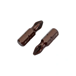 Бита DELUXE (2 шт; PH2; 25 мм; S2+Bronze+AntiSlip) Pobedit 2616821