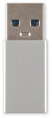 Адаптер Buro USB A m - USB Type-C f , серебристый [bu-usb2-am-cf]
