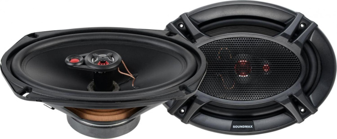 Колонки автомобильные Soundmax SM-CSI693 260Вт 92дБ 4Ом 15x23см 6x9дюйм ком.:2кол. коаксиальные трехполосные