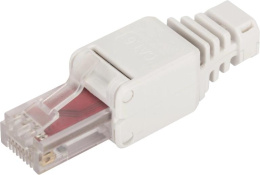Коннектор Lanmaster LAN-TMP-U6-WH полев. RJ45 кат.6 UTP бел.