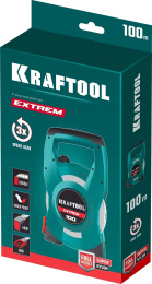 Геодезическая стальная мерная лента KRAFTOOL Extrem 100 м 34185-100