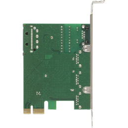 Контроллер сетевой ExeGate EXE-361 PCI-E x1 v2.0, LAN UTP 1000Mbps + 3*USB3.0 ext., разъем доп.питания, Chipset VL805 + RTL8153B EX283714RUS