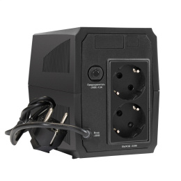 ИБП ExeGate SpecialPro UNB-500.LED.AVR.2SH 500VA/300W, LED, AVR, 2*EU/Тип F Schuko , батарея 12V 4.5Ah, Black EX294612RUS