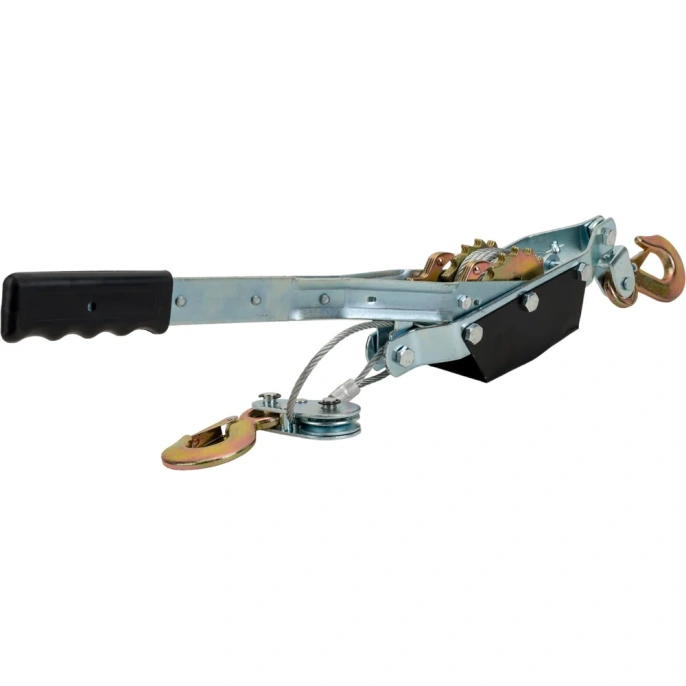 Ручная лебедка с двойным храповым механизмом Gigant 3т, диаметр троса 4,8мм, длина троса 3,6м GEW-22
