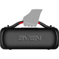 Портативная колонка SVEN PS-360, черный 24 Вт, Waterproof IPx5 , TWS, Bluetooth, FM, USB, 3000мА*ч SV-021740