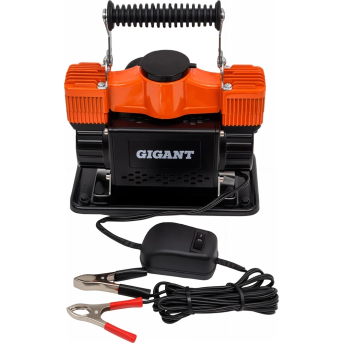 Автомобильный металлический двухпоршневой компрессор Gigant 12V, 85 л/мин GCA-85