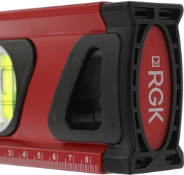 Уровень RGK U7060 пузырьковый 3глаз. магнит. красный