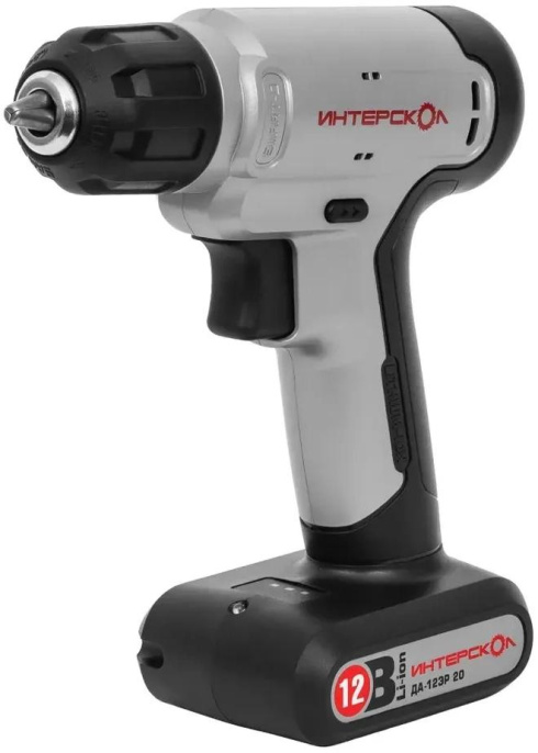 Дрель-шуруповерт Интерскол ДА-12ЭР 20 СМАРТ-Д, 1.5Ач,  без ЗУ,  с одним аккумулятором [883.0.1.00]