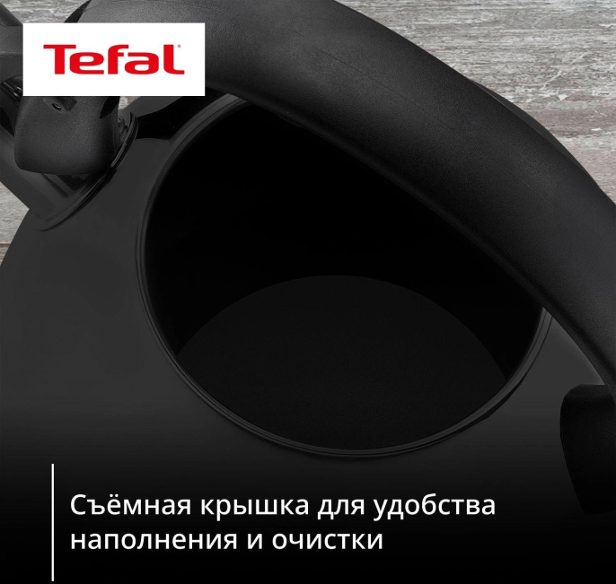 Чайник металлический Tefal Intuition N4180417 2.5л. черный 3110601825