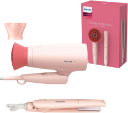Фен Philips BHP398/00, 1600Вт, розовый