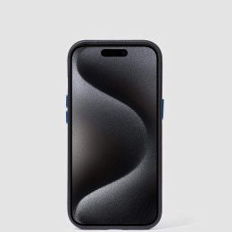 Чехол Piquadro для Apple iPhone 15 Pro Blue Square черный AC6438B2/N